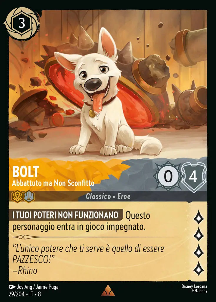#29 #204 Bolt - Abbattuto ma Non Sconfitto Ambra-acciaio - rara-foil