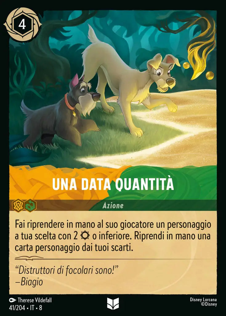 #41 #204 Una Data Quantità Ambra-smeraldo - non comune - foil
