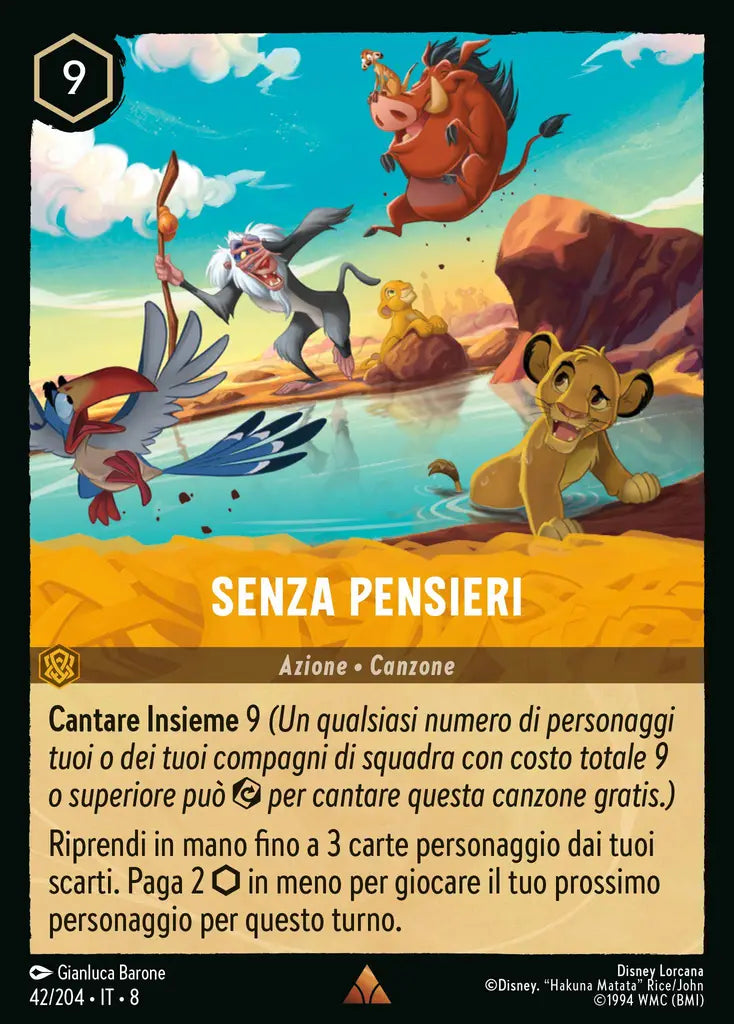 #42 #204 Senza Pensieri ambra - rara - foil