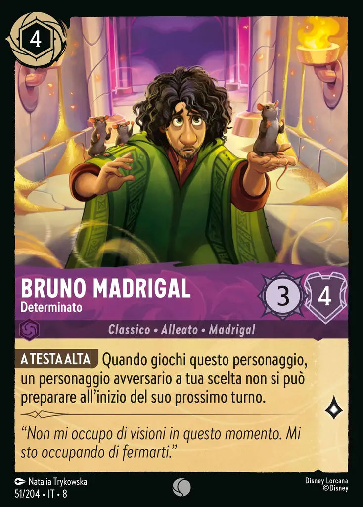#51 #204 Bruno Madrigal - Determinato ametista - comune-foil