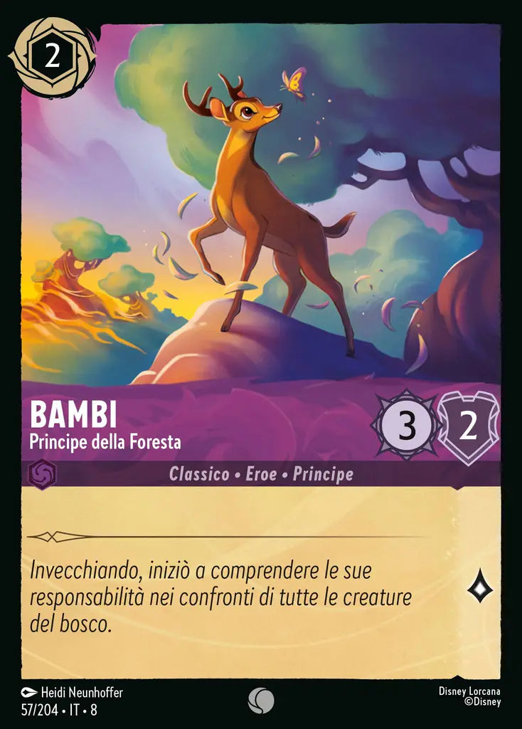 #57 #204 Bambi - Principe della Foresta ametista - comune -