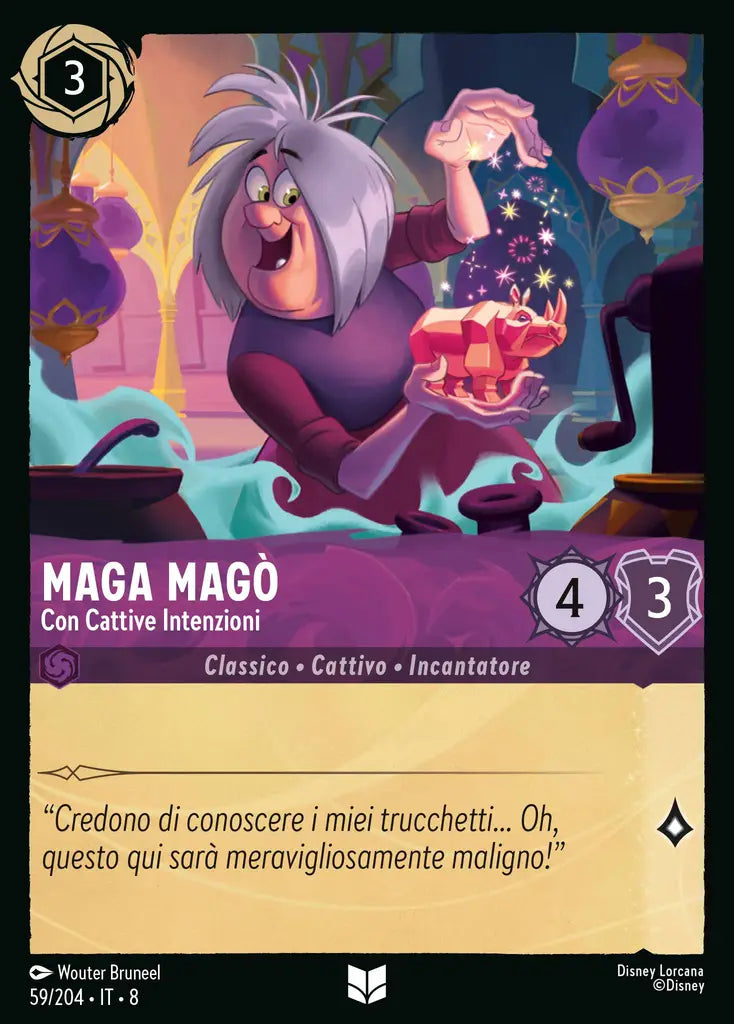 #59 #204 Maga Magò - Con Cattive Intenzioni ametista - non comune -