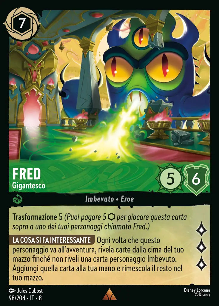 #98 #204 Fred - Gigantesco smeraldo - rara - foil