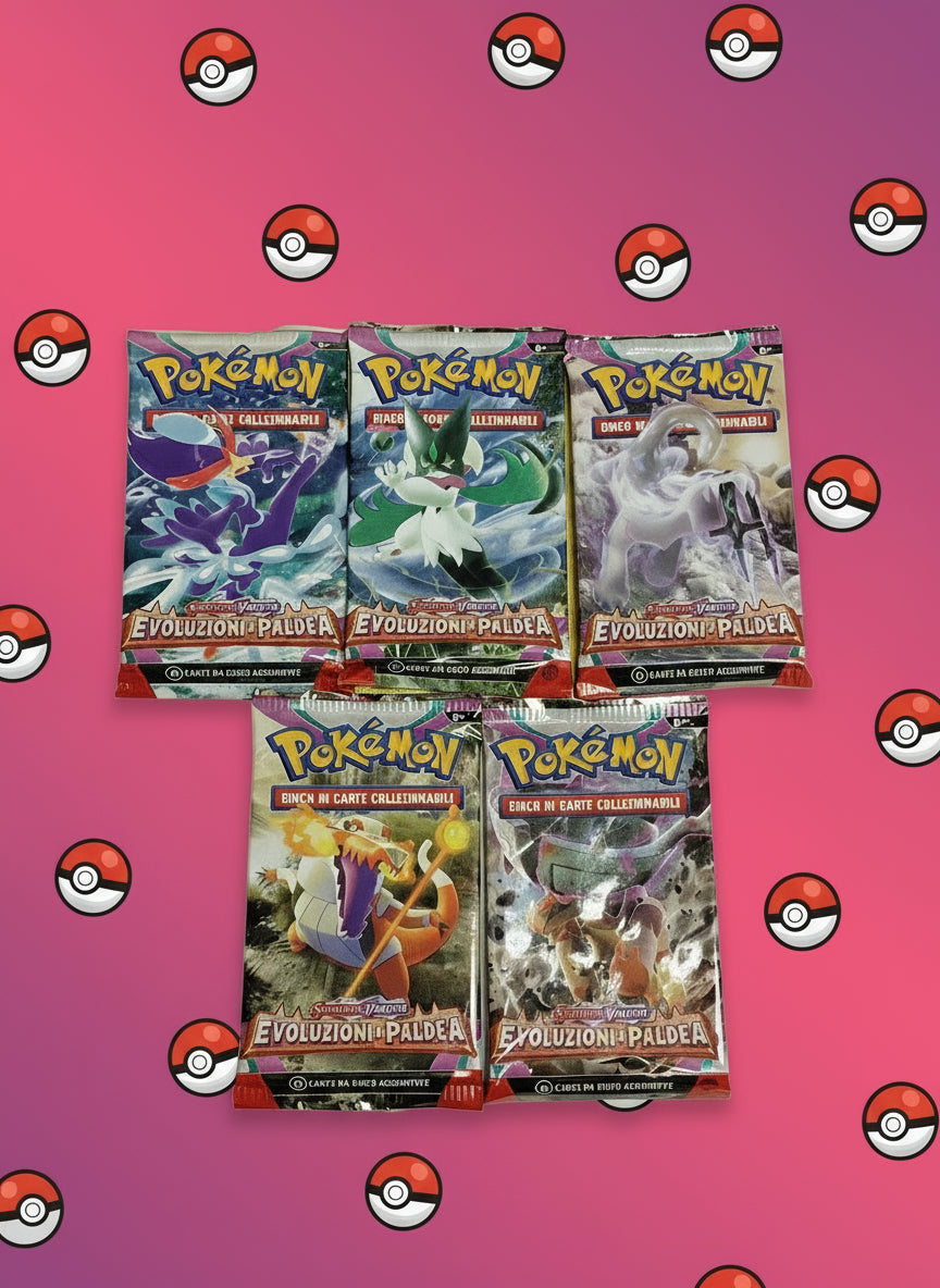 Pokémon-Evoluzioni a Paldea - Art Set 5 Buste (ITA)