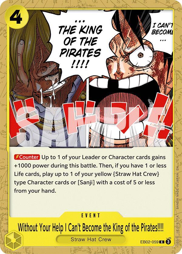 Without Your Help I Can't Become the King of the Pirates!!!! - Extra Booster: Anime 25th Collection (EB-02)-059-C