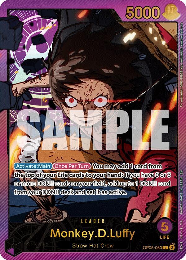 Monkey.D.Luffy (SP) - Extra Booster: Anime 25th Collection (EB-02)-OP05-060-L