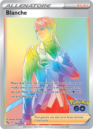 Blanche - rara segreta - Near-meat - pokemon go - ita - full art