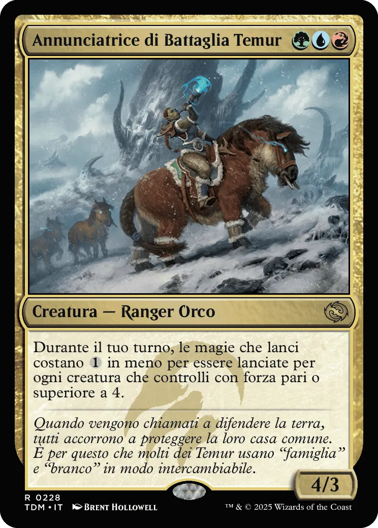 Annunciatrice di Battaglia Temur-R0228-FOIL