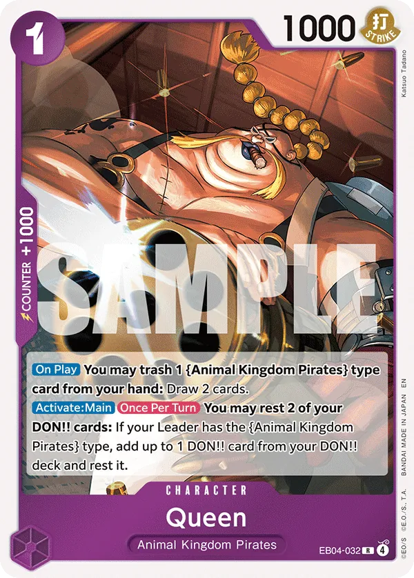 EB04-032 - OP14 - Queen - Near Mint - OP14 - ENG - rara - Standard Foil
