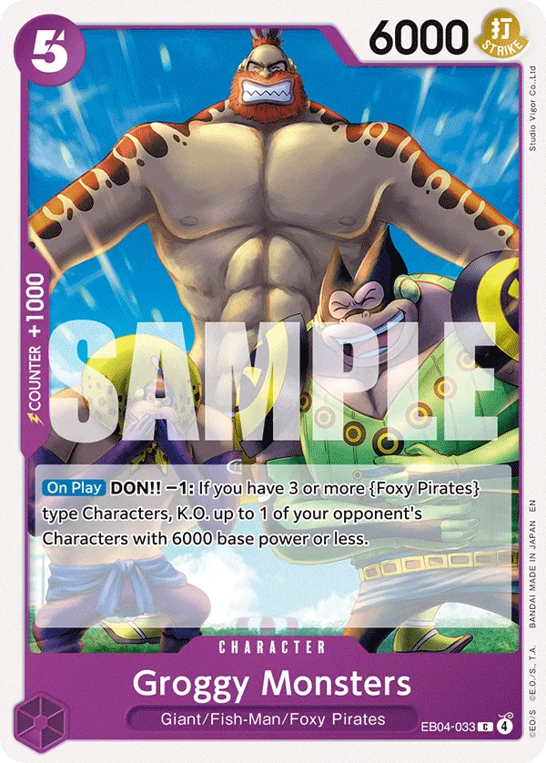 EB04-033 - OP14 - Groggy Monsters - Near Mint - OP14 - ENG - comune - Standard Matt