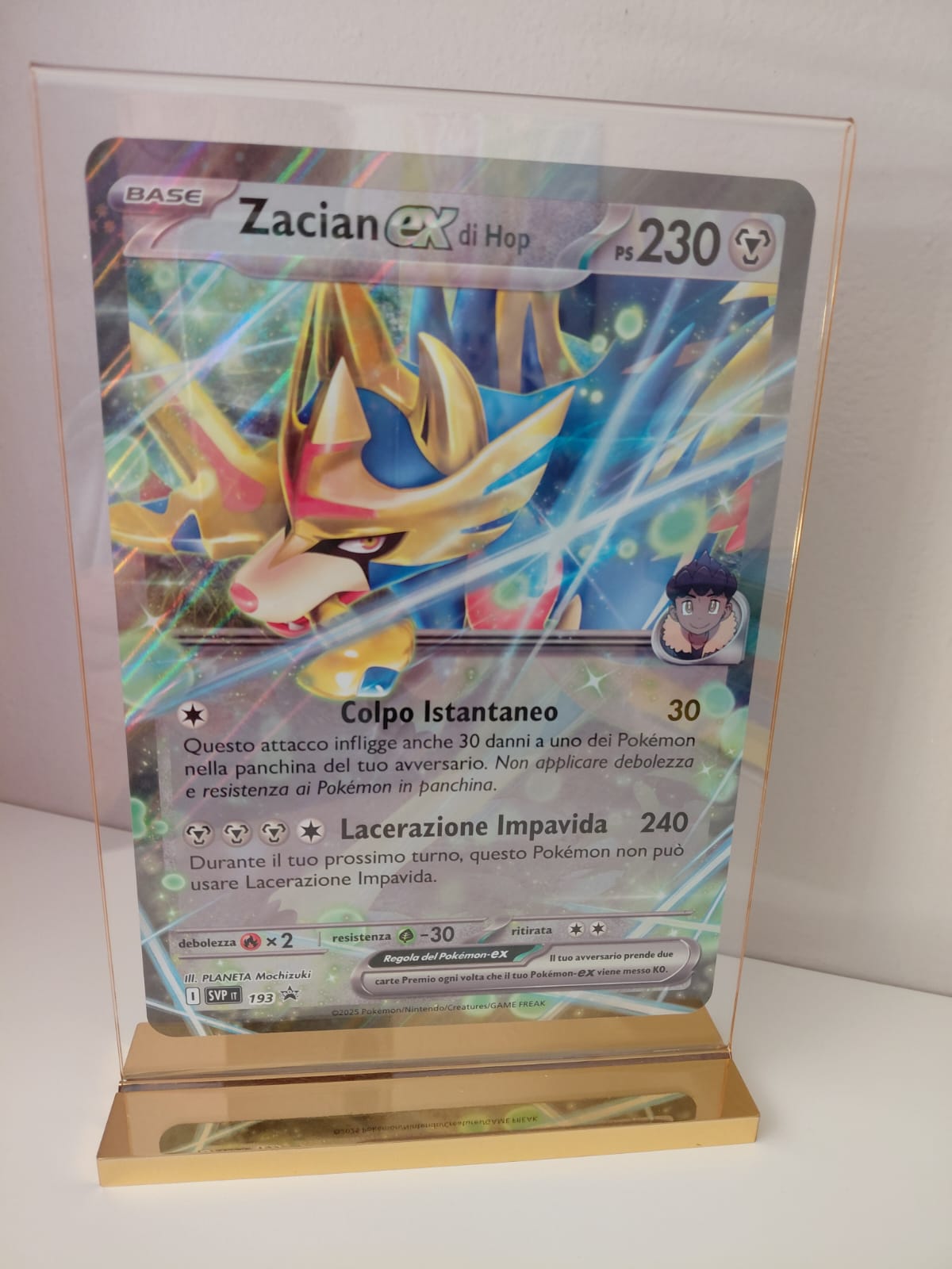 Pokemon-zacian ex- jumbo -pokemon- ita