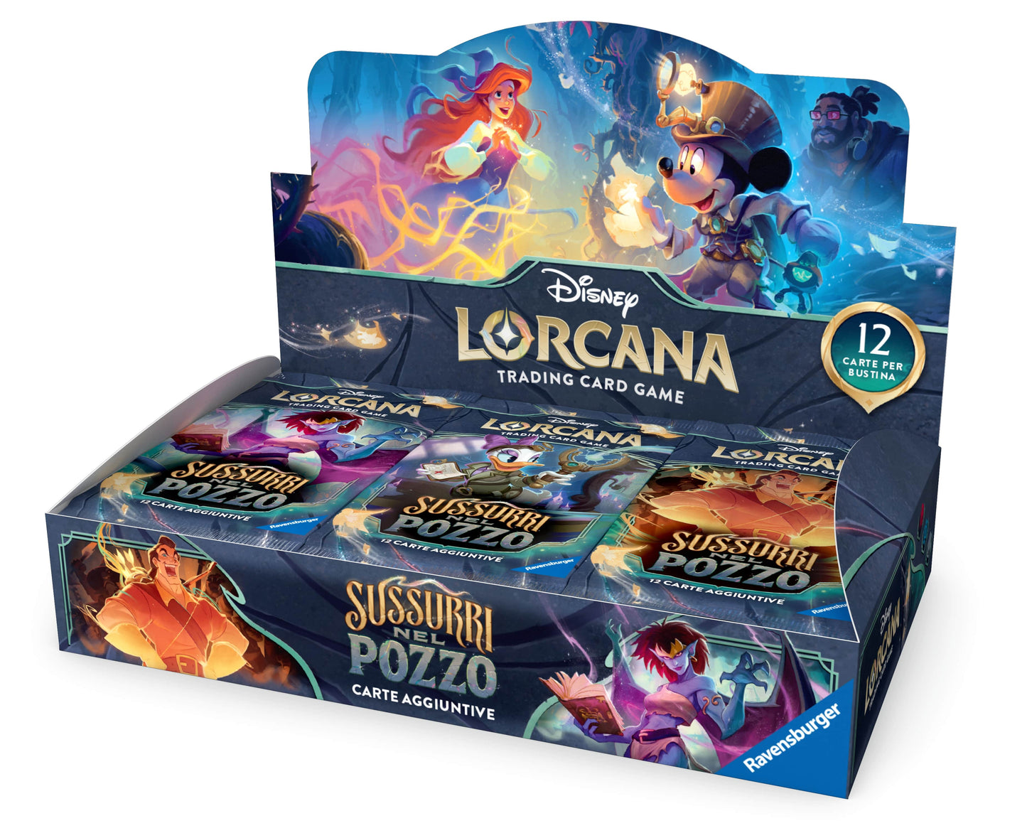 LORCANA - BOX 24 BUSTE - SUSSURRI NEL POZZO - ITA-12 carte per bustina