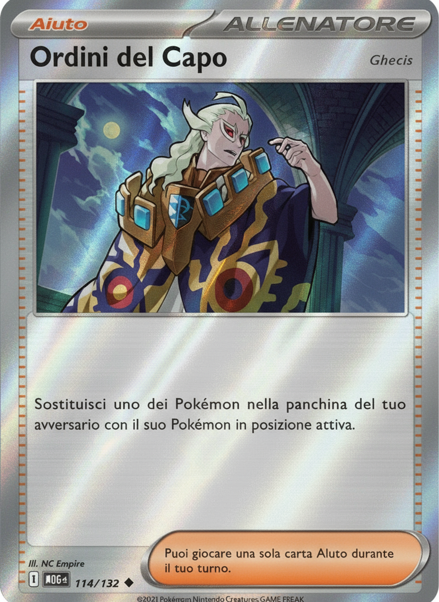 Ordini del Capo (Ghecis ) - non comune - Near-mint - megaevoluzione - ita - reverse 114 -132