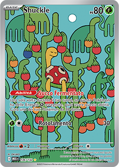 Shuckle - rara illustrazione - Near-mint - megaevoluzione - ita - special 136 -132