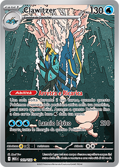 Clawitzer - rara illustrazione - Near-mint - megaevoluzione - ita - special 141 -132