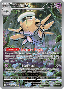 Shedinja - rara illustrazione - Near-mint - megaevoluzione - ita - special 144 -132