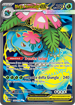 Mega Venusaur-ex - ultra rara - Near-mint - megaevoluzione - ita - full art 155 -132
