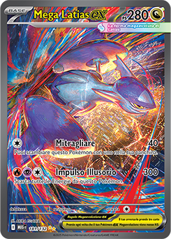 Mega Latias-ex - rara ill. speciale - Near-mint - megaevoluzione - ita - full art 181 -132