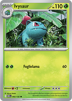 Ivysaur - comune - Near-mint - megaevoluzione - ita - reverse