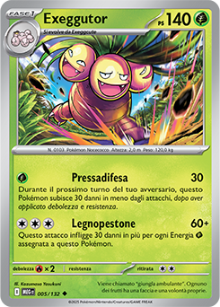 Exeggutor - non comune - Near-mint - megaevoluzione - ita - reverse