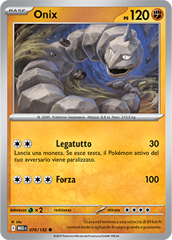 Onix - comune - Near-mint - megaevoluzione - ita - 70 -132
