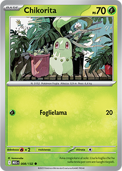 Chikorita - comune - Near-mint - megaevoluzione - ita -