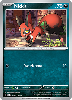 Nickit - comune - Near-mint - megaevoluzione - ita - reverse 89 -132