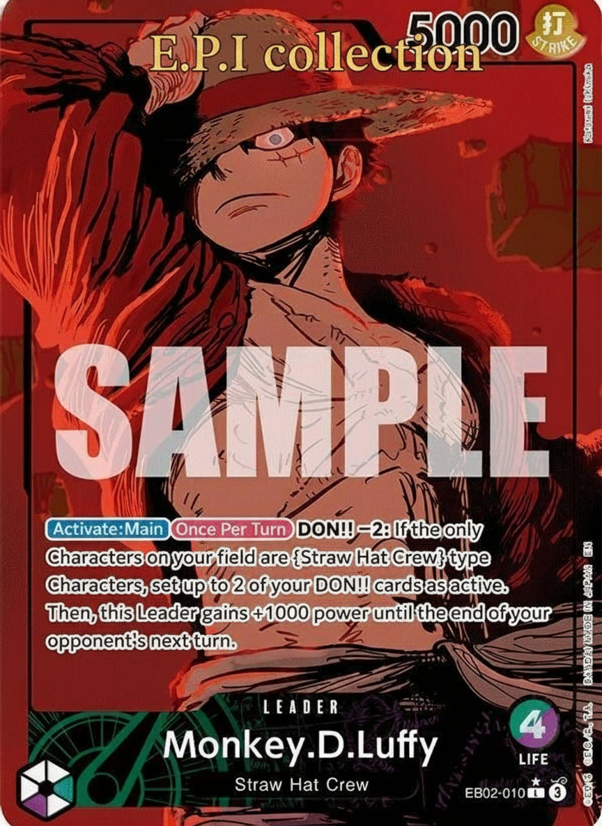 Monkey.D.Luffy (010) (Alternate Art) - Extra Booster Anime 25th Collection (EB-02) 010