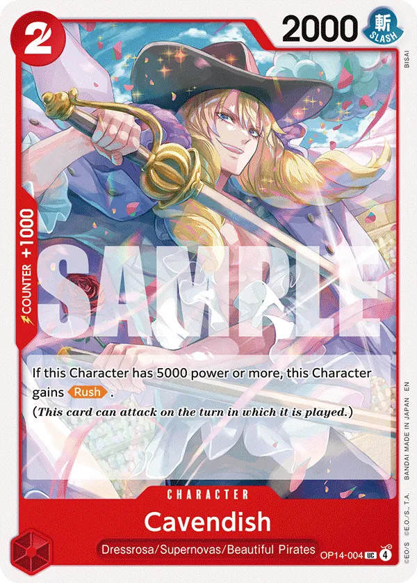 OP14-004 - OP14 - Cavendish - Near Mint - OP14 - ENG - non comune - Standard Matt