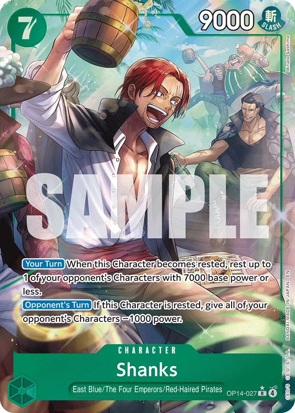OP14-027 - OP14 - Shanks - Near Mint - OP14 - ENG - rara - Parallel Alt-Art