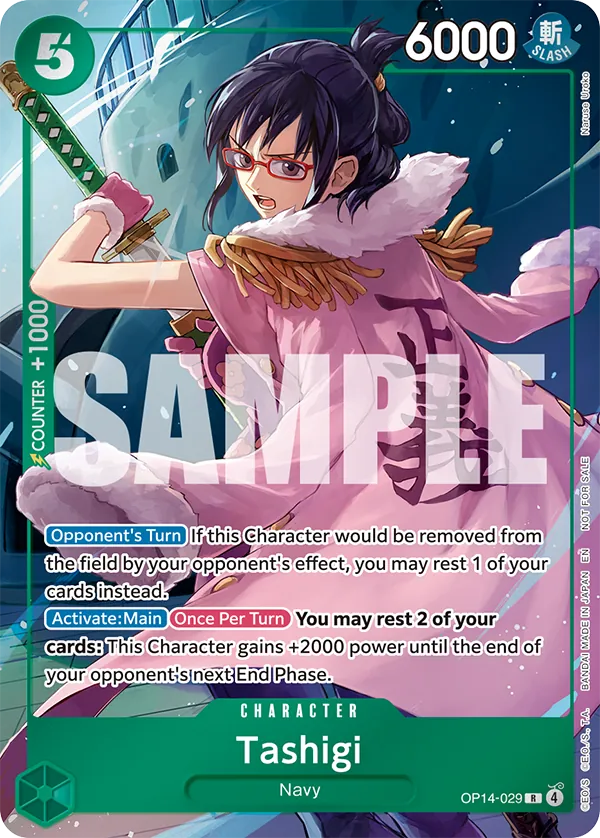OP14-029 - OP14 - Tashigi - Near Mint - OP14 - ENG - rara - Parallel Alt-Art