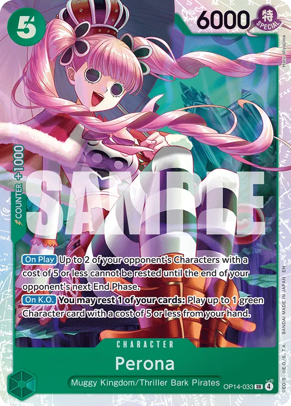 033/218 - OP14 - Perona - Near Mint - The Azure Sea's Seven - ENG - super rara