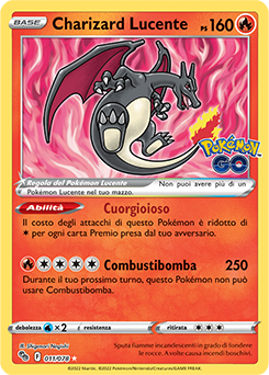 11/78-Charizard Lucente - rara lucente - Near-meat - pokemon go - ita - special