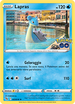 23/78-Lapras - rara h - Near-meat - pokemon go - ita - reverse