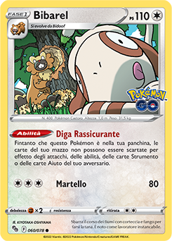 60/78-Bibarel - comune - Near-meat - pokemon go - ita -
