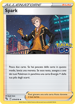 70/78-Spark - non comune - Near-meat - pokemon go - ita - reverse