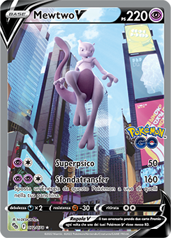 72/78-Mewtwo-V - ultrarara v - Near-meat - pokemon go - ita - special