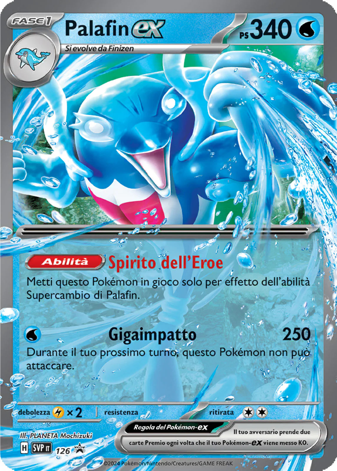Pokemon-JUMBO-palafin-ex-svp-126-ita-near-mint-promo-scarlatto-e-violetto-