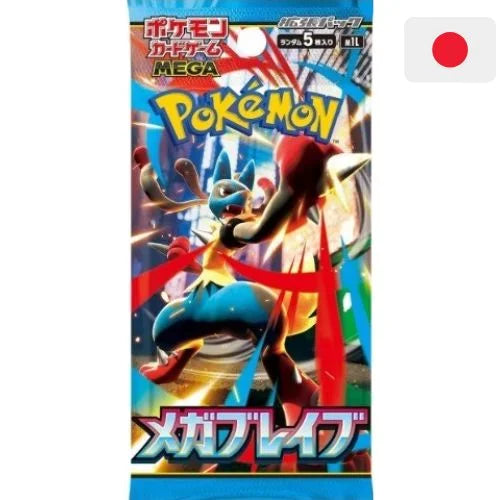 bustina-Pokemon Mega Brave Single Booster – JAP-5 carte-M1L