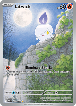 Litwick - rara illustrazione - Near-mint - fuoco bianco - ita - special