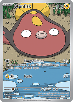 Stunfisk - rara illustrazione - Near-mint - fuoco bianco - ita - special