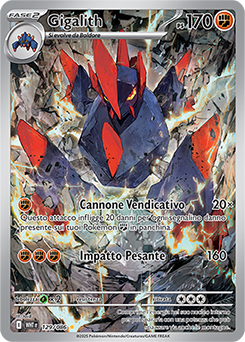 Gigalith - rara illustrazione - Near-mint - fuoco bianco - ita - special