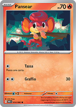 Pansear - comune - Near-mint - fuoco bianco - ita - reverse master ball