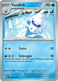 Vanillish - comune - Near-mint - fuoco bianco - ita - reverse poke ball