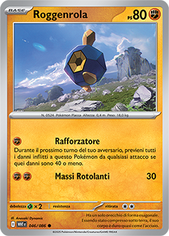 45/086-WHT-Roggenrola - comune - Near-mint - fuoco bianco - ita -