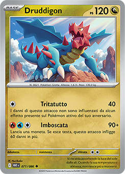 Druddigon - non comune - Near-mint - fuoco bianco - ita - reverse