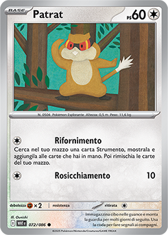 Patrat - comune - Near-mint - fuoco bianco - ita - reverse poke ball
