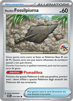 79/086-WHT-Vecchio Fossilpiuma - comune - Near-mint - fuoco bianco - ita -