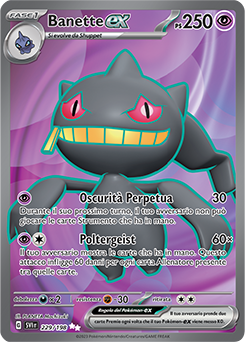 Banette-ex ultrarara - Near-meat - scarlatto e violetto - ita - full art
