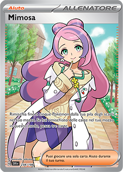 Mimosa ultrarara - Near-meat - scarlatto e violetto - ita - full art